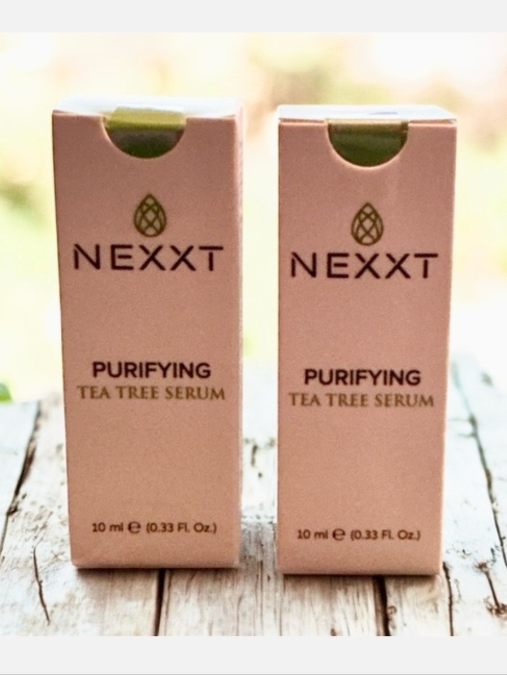 NEXXT Purifying Tea Tree Serum - Blush Pink Packaging